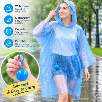 🌧️ Pocket-Size Disposable Raincoat for Unexpected Showers